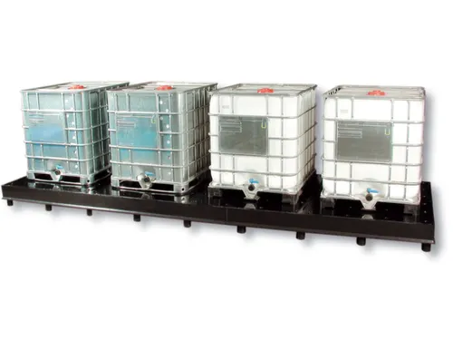 Opvangbak Hdpe 290x5170x1720mm V. 4x1000l M. Poten Geperf. Pe Plaat
