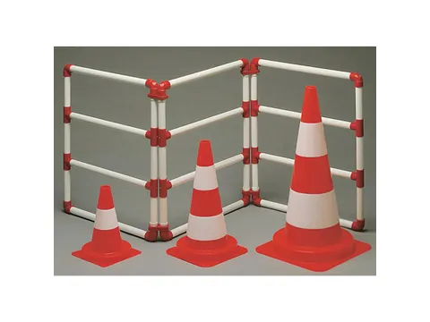 Verkeerskegel klasse 2 50 cm oranje/wit, per stuk