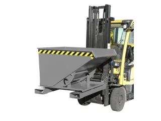 3-zijdig Kantelende Kiepbak 0.30m³ 890x1010x1260mm Grijs - 2