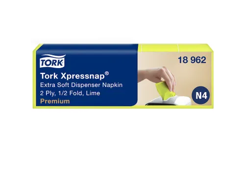 Tork 18962 Xpressnap Extra Zachte dispenserservet limoen