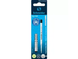 Balpenvulling Schneider Eco zwart 2 stuks op blister