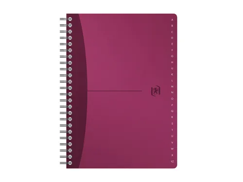 Indexboek Oxford Urban Mix A5 90vel alfabet lijn Assorti