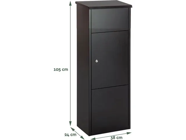 Pakketbrievenbus Zwart PB400