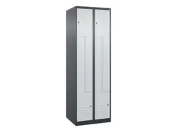 Z-garderobekast,HxBxD 1850x600x500mm,vak B 150/300mm,cil.-slot