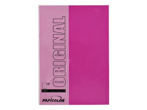 Kopieerpapier Papicolor A4 200gr 6 vel felroze