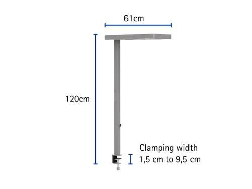Vloerlamp LED MAULjaval Dimbaar Tafelklem Zilver