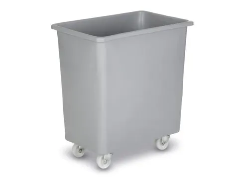 Mobiele Opslagbak Hoekig Pe Hxbxd 670x660x432mm 135 Liter Grijs