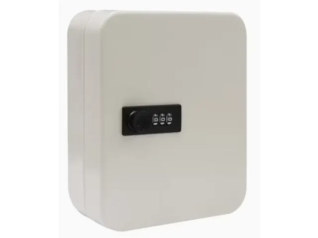 Sleutelkast 20 Sleutels Wandmontage Met Wachtwoordcode Wit