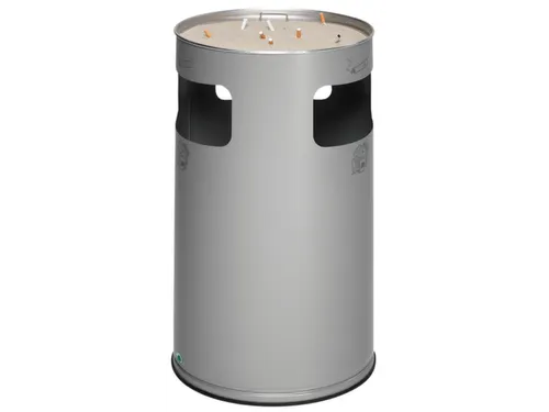 Combi-asbak Hxø 760X420Mm Rond Zilver