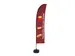 Beachflag 430cm complete set "Sandwichs En-cas Frites"