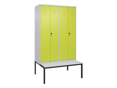 locker voor scheiding van kleding,HxBxD 2120x1200x815mm,4vak