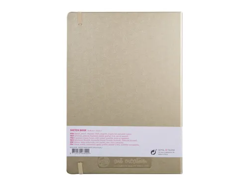 Schetsboek Talens Art Creation 80 witte vellen 140gr 210x300mm witgoud