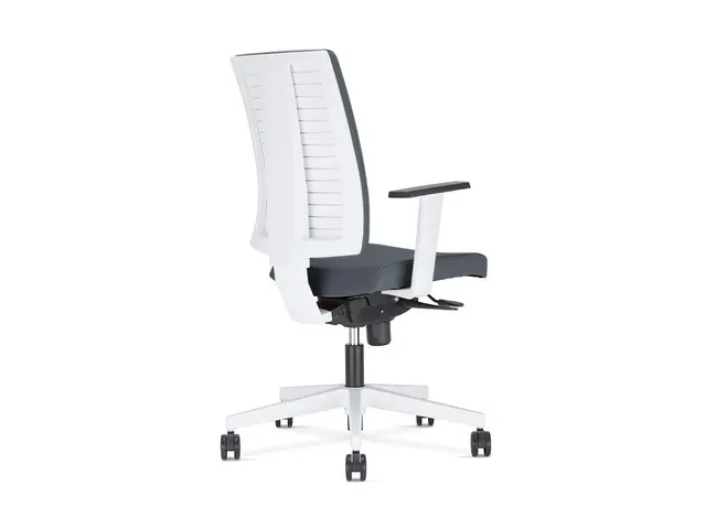 Siège de bureau pivotant Navigo H 410-540mm anthracite/blanc