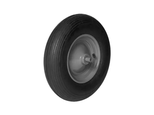 kruiwagenwiel,draagverm. 250kg,ØxB 400x100mm,aslengte 150mm