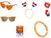 Oranje toonbankdisplay 68 items