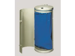 Afvalverzamelaar 120 liter HxØ 980x500mm Met Deur Staal Ral7032