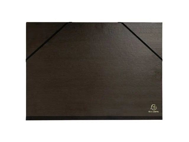 Tekenmap Kraft zw. e last/3 klep 32x45cm