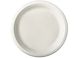 Papstar "Pure" Borden van suikerriet Rond 23cm Wit 50 stuks