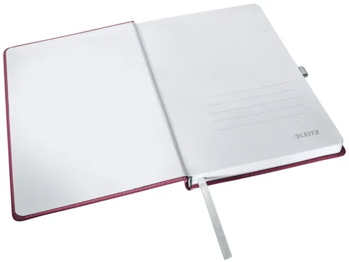 Notitieboek Leitz Style A5 lijn 160 pagina's rood