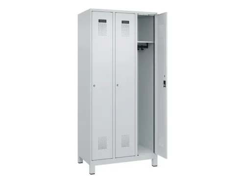 locker,HxBxD 1950x900x500mm,3vak,vak B 300mm,cil.-slot,voeten