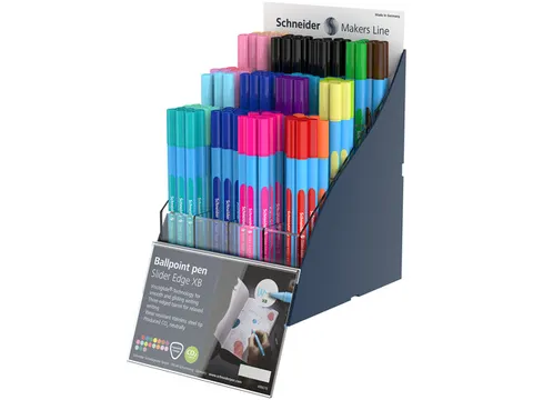 Stylo bille Schneider Slider Edge Présentoir 120 pièces SIS Anglais