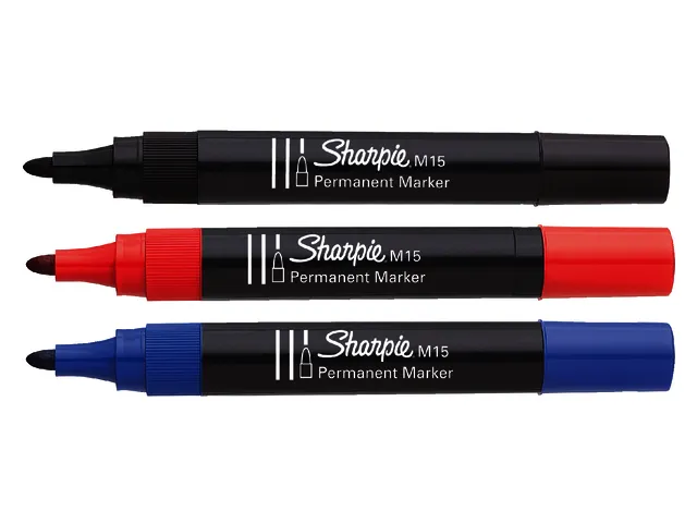 Marqueur Sharpie M15 pointe ogive 1,8mm Noir