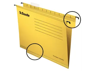 Hangmap Classic Verticaal A4 V-bodem geel - 1