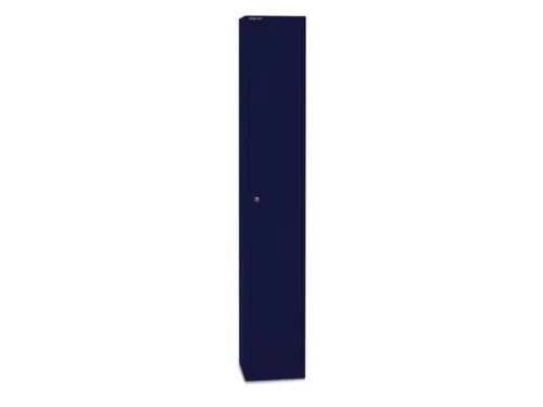 garderobekast,HxBxD 1802x305x305mm,1vak,cil.-slot,romp oxfordblauw