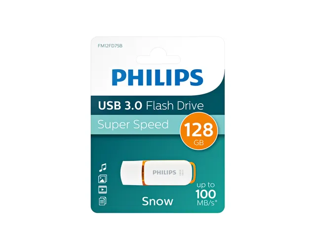 USB stick 3.0 Philips Snow USB-A 128GB oranje