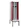 locker met bank,voor scheiding van kleding,HxBxD 2120x600x815mm,2vak
