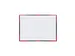 Cahier de notes Bantex noir/rouge A6 ligné 70g 96 feuilles