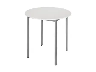 Tafel Rond 80 Cm Frame Antraciet Blad Lichtgrijs - 1