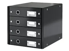 Ladenbox 4 Laden Leitz Click & Store 4 Laden Zwart 81% gerecycled kart