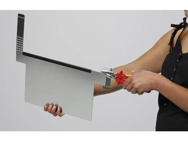 etikethouder HxL 230x300mm uitneembaar met klemstrip staal