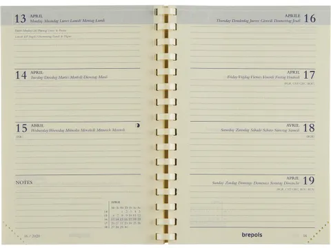 agenda Delta Genova 6-talig, blauw, 2026