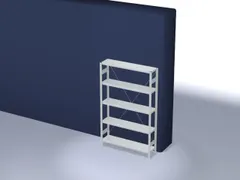 systeemstelling,grondveld,HxBxD 2000x1360x335mm,vakl. 175kg