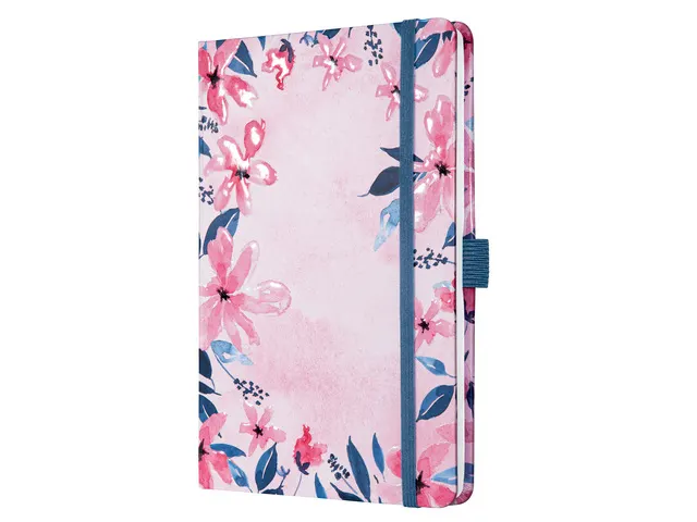 Notitieboek Jolie Beauty A5 Loose Florals Pink 174blz 80g gelinieerd