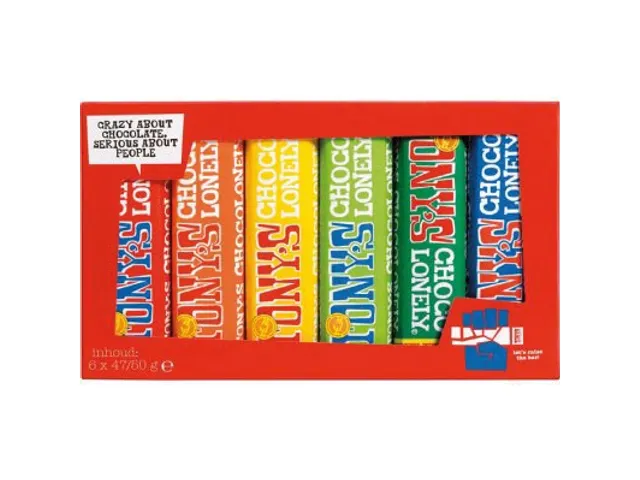 Proeverijtje 47/50g chocoladereep mix 6 stuks