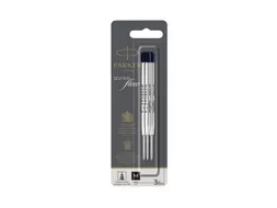 Balpenvulling Parker Quinkflow medium zwart blister à 3 stuks