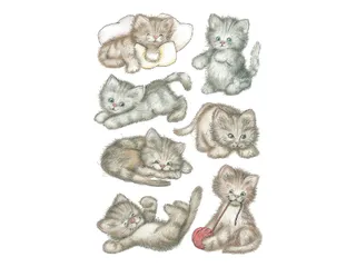 Sticker Etiket Herma 3477 Schattig Poesje 21 stickers - 1