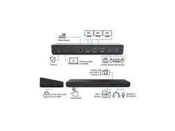 Origin Storage OSDOCK-T4K15, Docking, USB 3.2 Gen 2 (3.1 Gen 2) Type-C