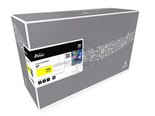 AS13805 Astar HP 508A CLJ toner geel rebuilt 5000pagina's chip