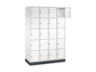 lockerkast,HxBxD 1950x1220x500mm,4x5vakken,cil.-slot,sokkel - 1