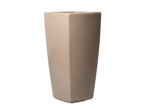 plantenpot,trapeziumvormig,PE,beigegrijs,HxBxD 1100x570x570mm,60l