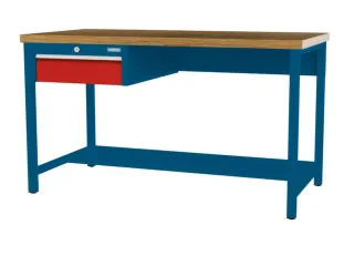 werkbank,HxBxD 860x1500x750mm,onderstel RAL5010,fronten RAL3020 - 3