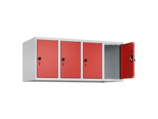 opzetkast,v. locker,4vak.,vak B 300mm,HxBxD 500x1200x500mm - 1