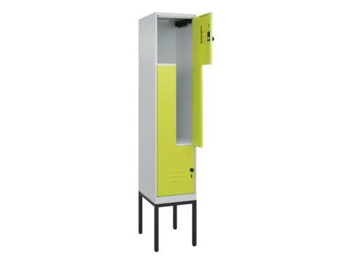 Z-garderobekast,HxBxD 2120x400x500mm,vak B 200/400mm,draaigrendel