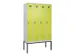armoire vestiaire noir et blanc,HxlxP 2120x1200x500mm,4compart.