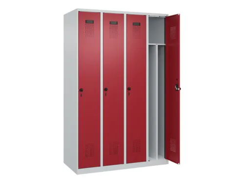 locker voor scheiding van kleding,HxBxD 1850x1200x500mm,4vak