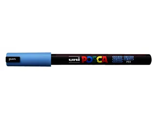 Verfstift Posca PC1MR Extra Fijne punt 0,7mm IJsblauw - 2